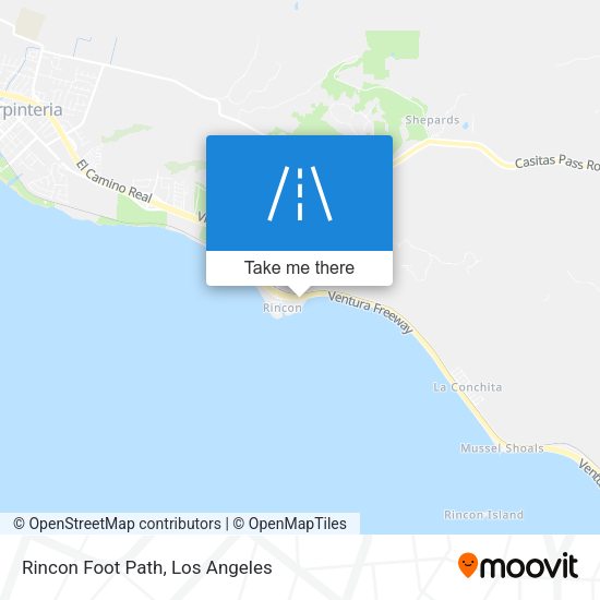 Mapa de Rincon Foot Path