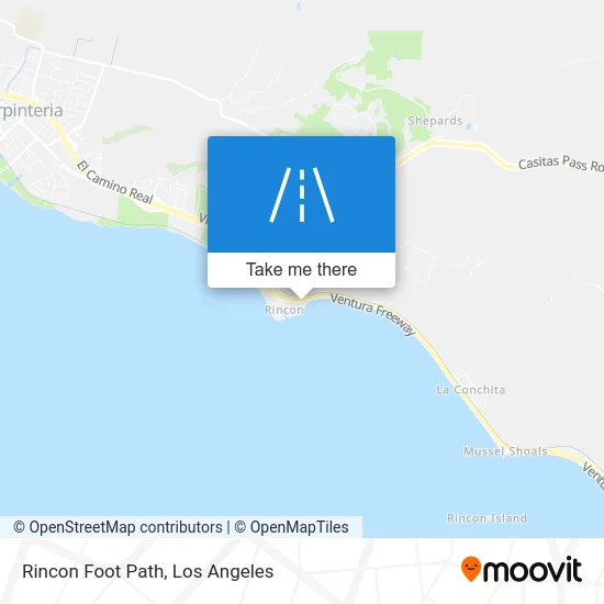 Rincon Foot Path map
