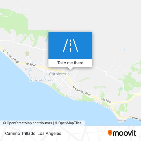 Camino Trillado map