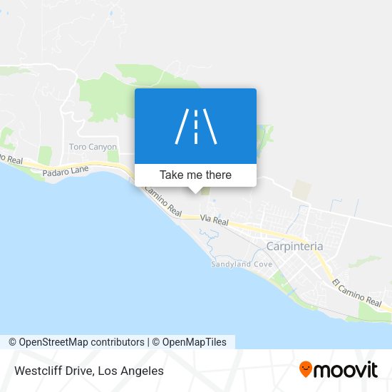Westcliff Drive map