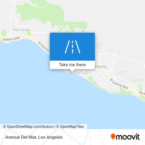 Avenue Del Mar map
