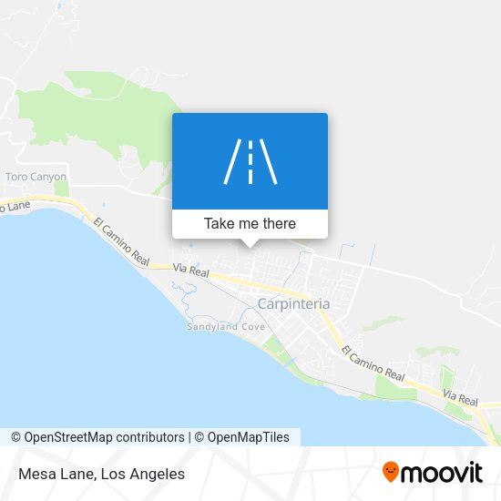 Mapa de Mesa Lane