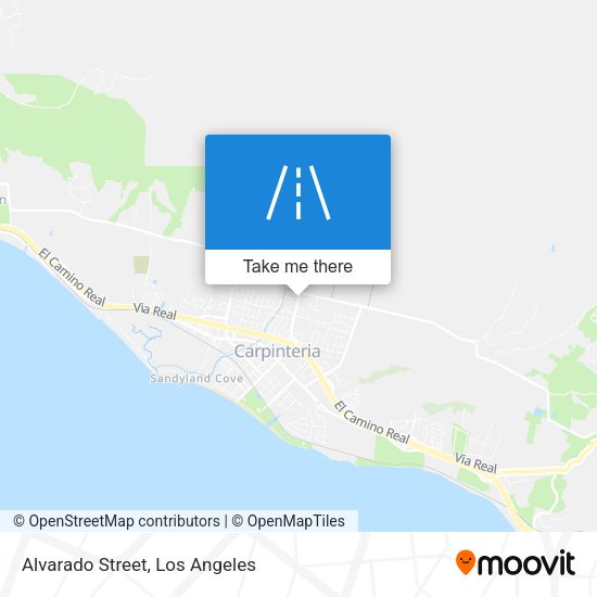 Mapa de Alvarado Street