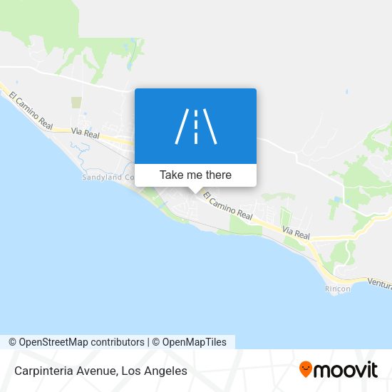 Carpinteria Avenue map