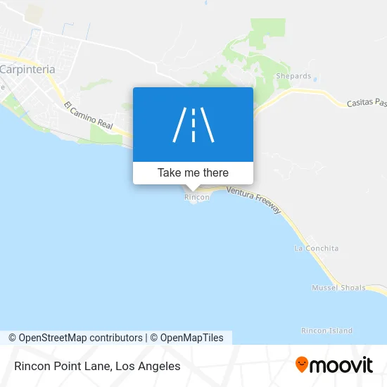 Rincon Point Lane map