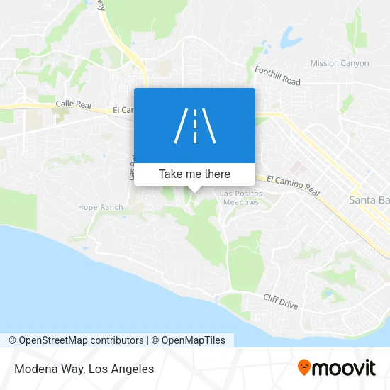 Modena Way map