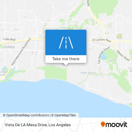 Vista De LA Mesa Drive map