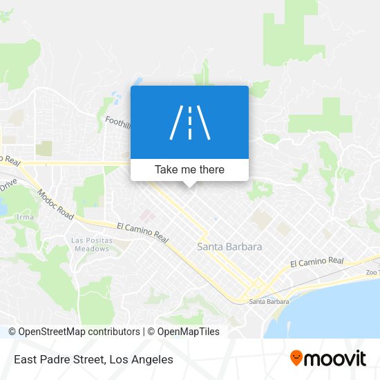 Mapa de East Padre Street