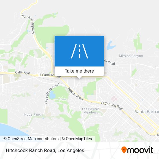 Hitchcock Ranch Road map