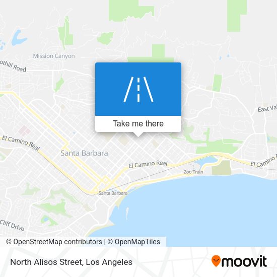 North Alisos Street map