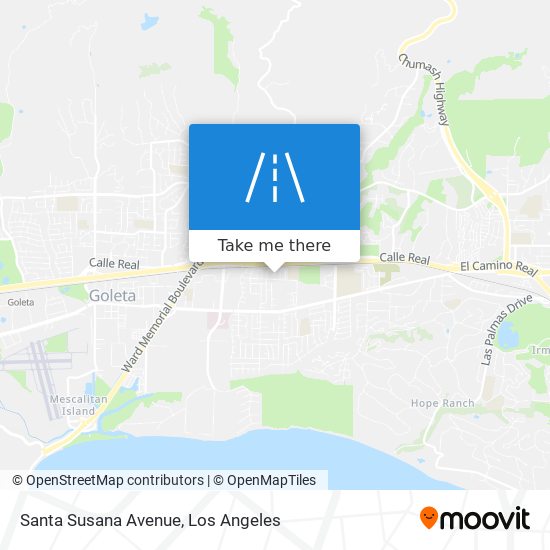 Santa Susana Avenue map