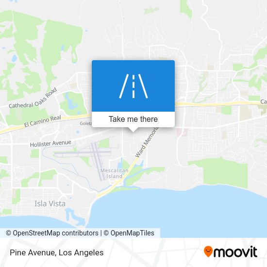 Pine Avenue map