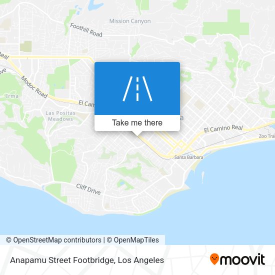 Mapa de Anapamu Street Footbridge