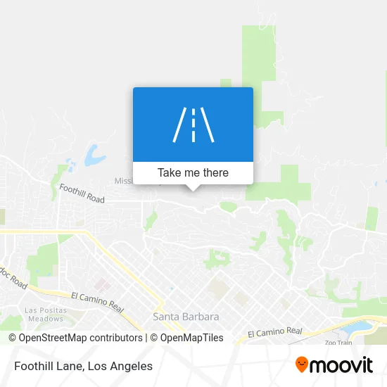 Foothill Lane map