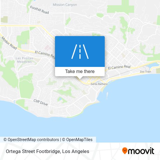 Ortega Street Footbridge map