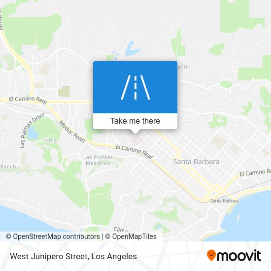 West Junipero Street map