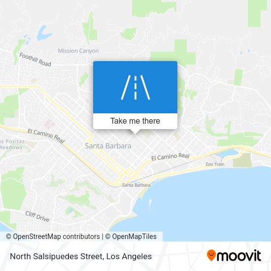 North Salsipuedes Street map
