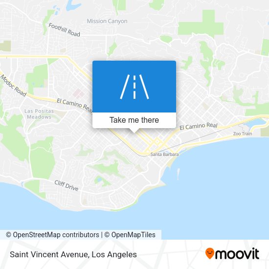 Mapa de Saint Vincent Avenue