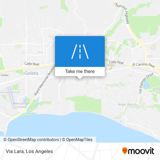 Mapa de Via Lara