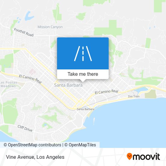 Mapa de Vine Avenue