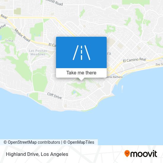 Mapa de Highland Drive