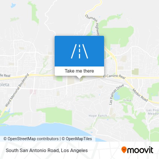 South San Antonio Road map