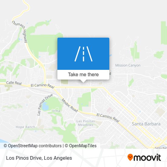 Mapa de Los Pinos Drive