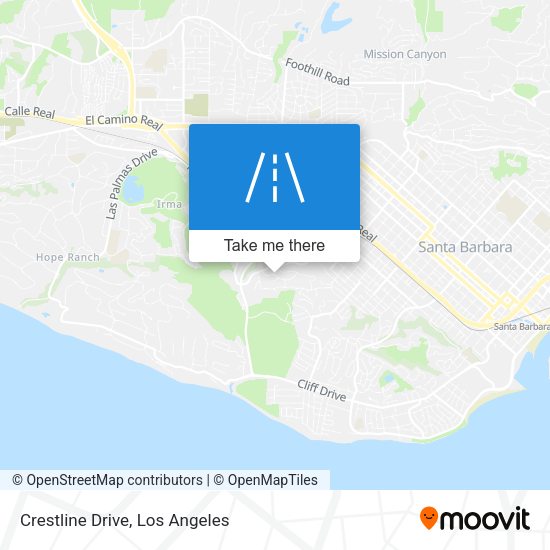 Mapa de Crestline Drive