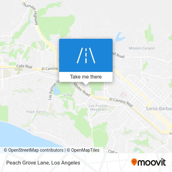 Mapa de Peach Grove Lane