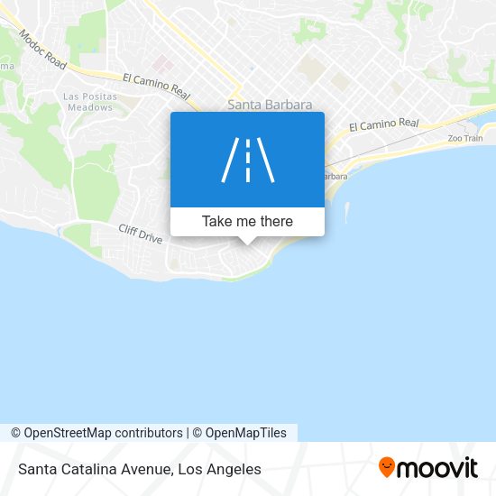 Santa Catalina Avenue map