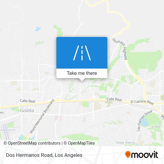 Dos Hermanos Road map