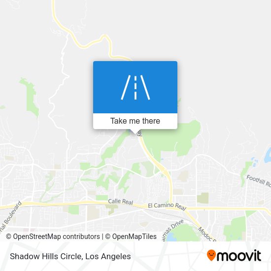 Shadow Hills Circle map