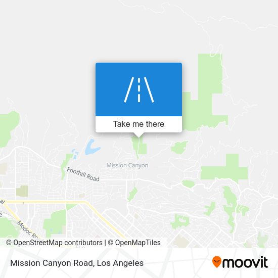 Mapa de Mission Canyon Road