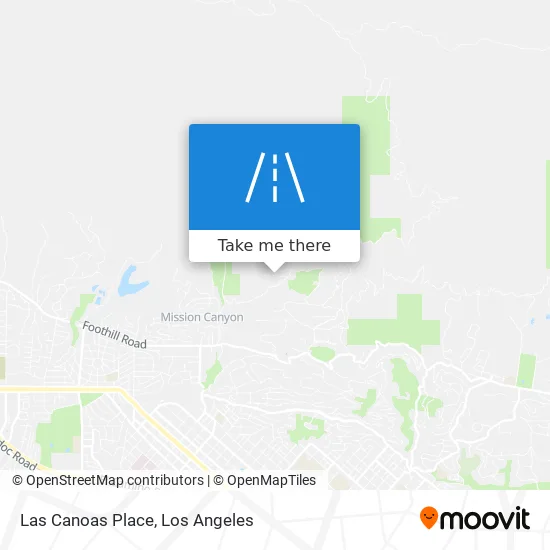 Las Canoas Place map