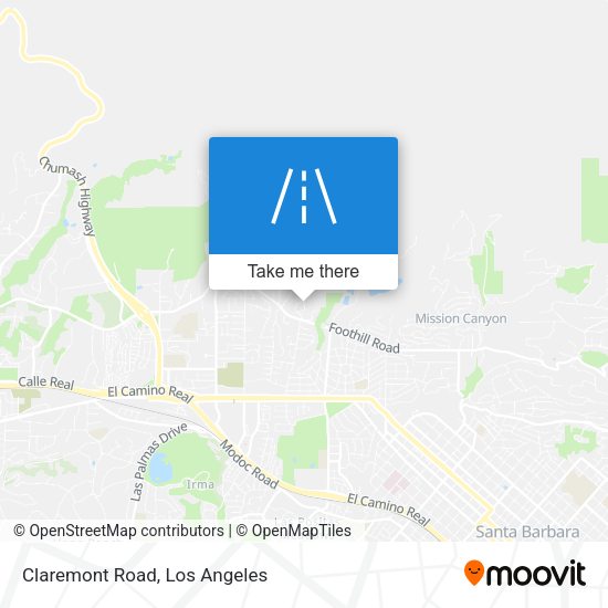 Mapa de Claremont Road