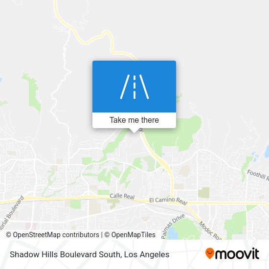 Mapa de Shadow Hills Boulevard South