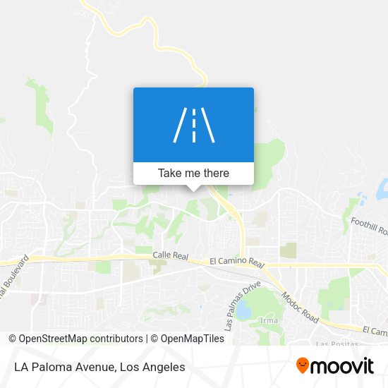 LA Paloma Avenue map