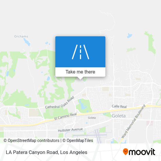 LA Patera Canyon Road map