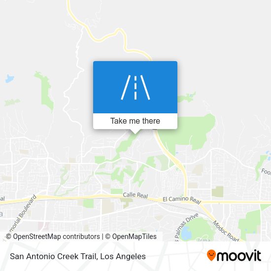 San Antonio Creek Trail map