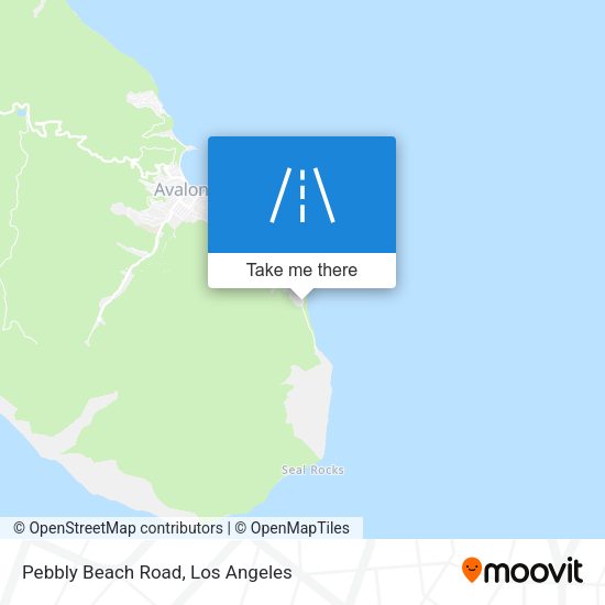Pebbly Beach Road map