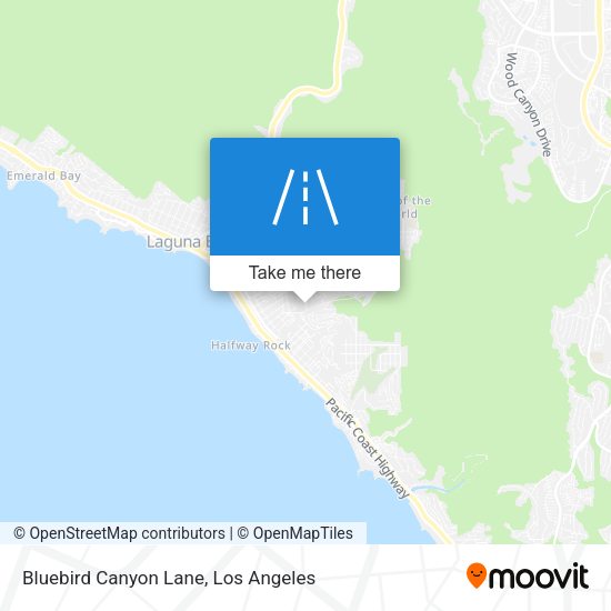 Mapa de Bluebird Canyon Lane