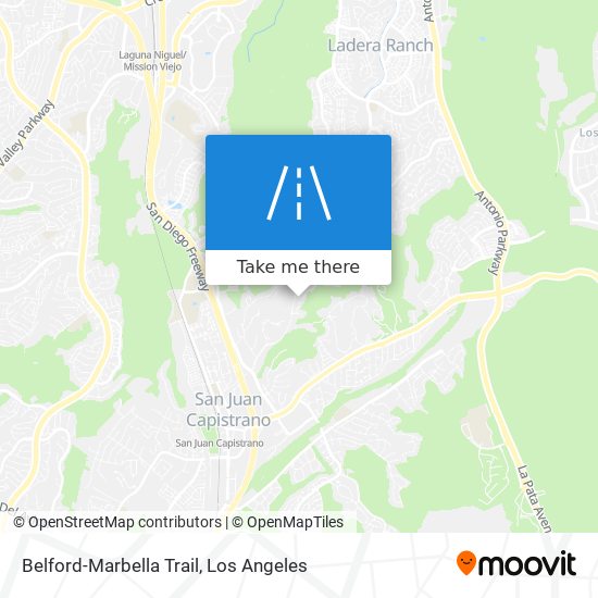 Belford-Marbella Trail map