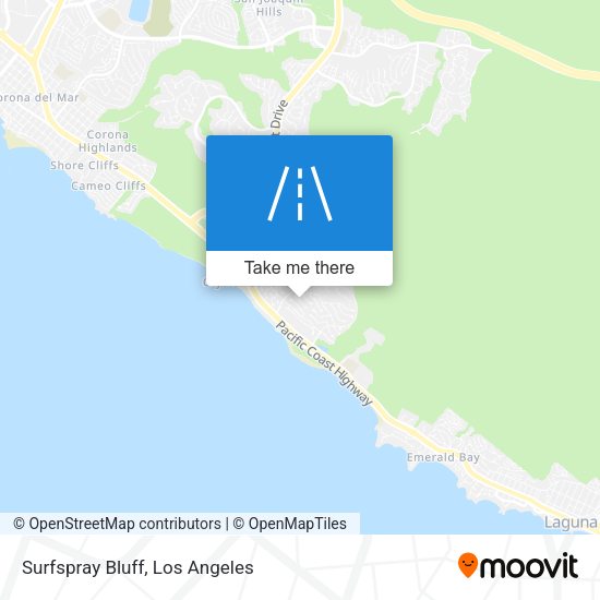 Surfspray Bluff map