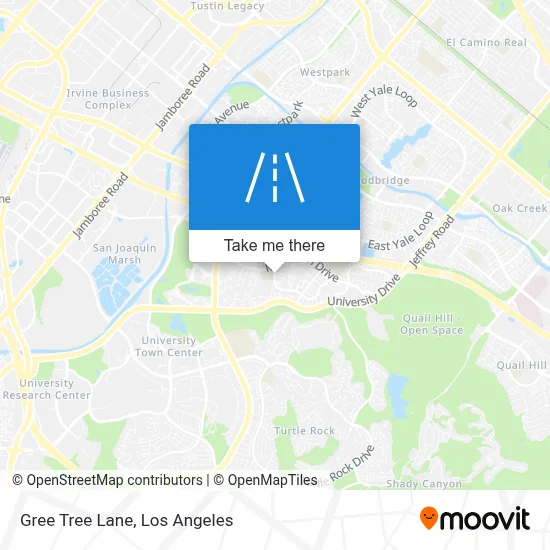 Gree Tree Lane map