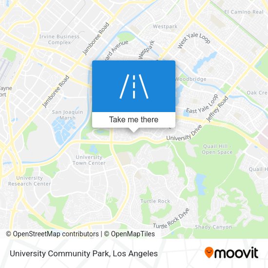 University Community Park map