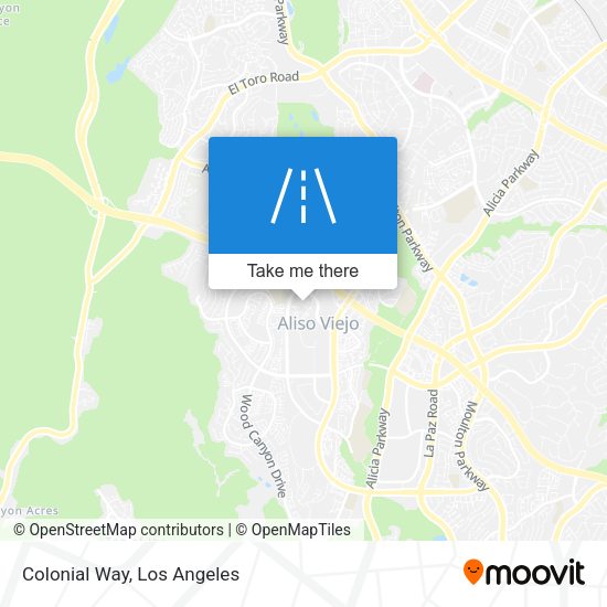Mapa de Colonial Way