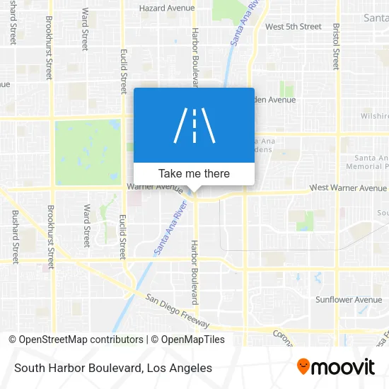 South Harbor Boulevard map