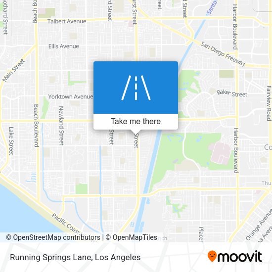Mapa de Running Springs Lane