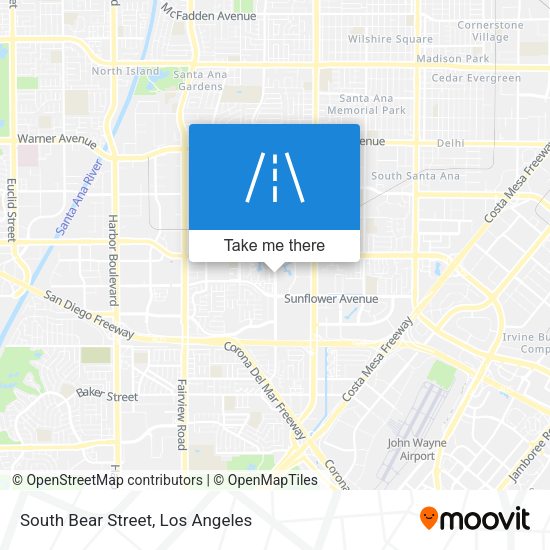 Mapa de South Bear Street