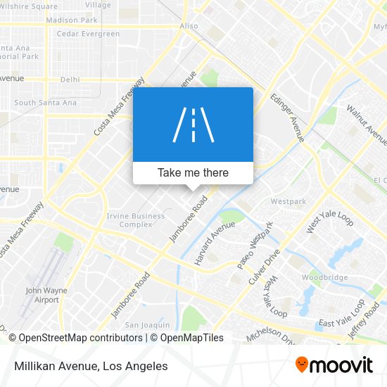Millikan Avenue map